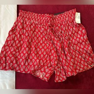 Maurices Red and White Women's Shorts